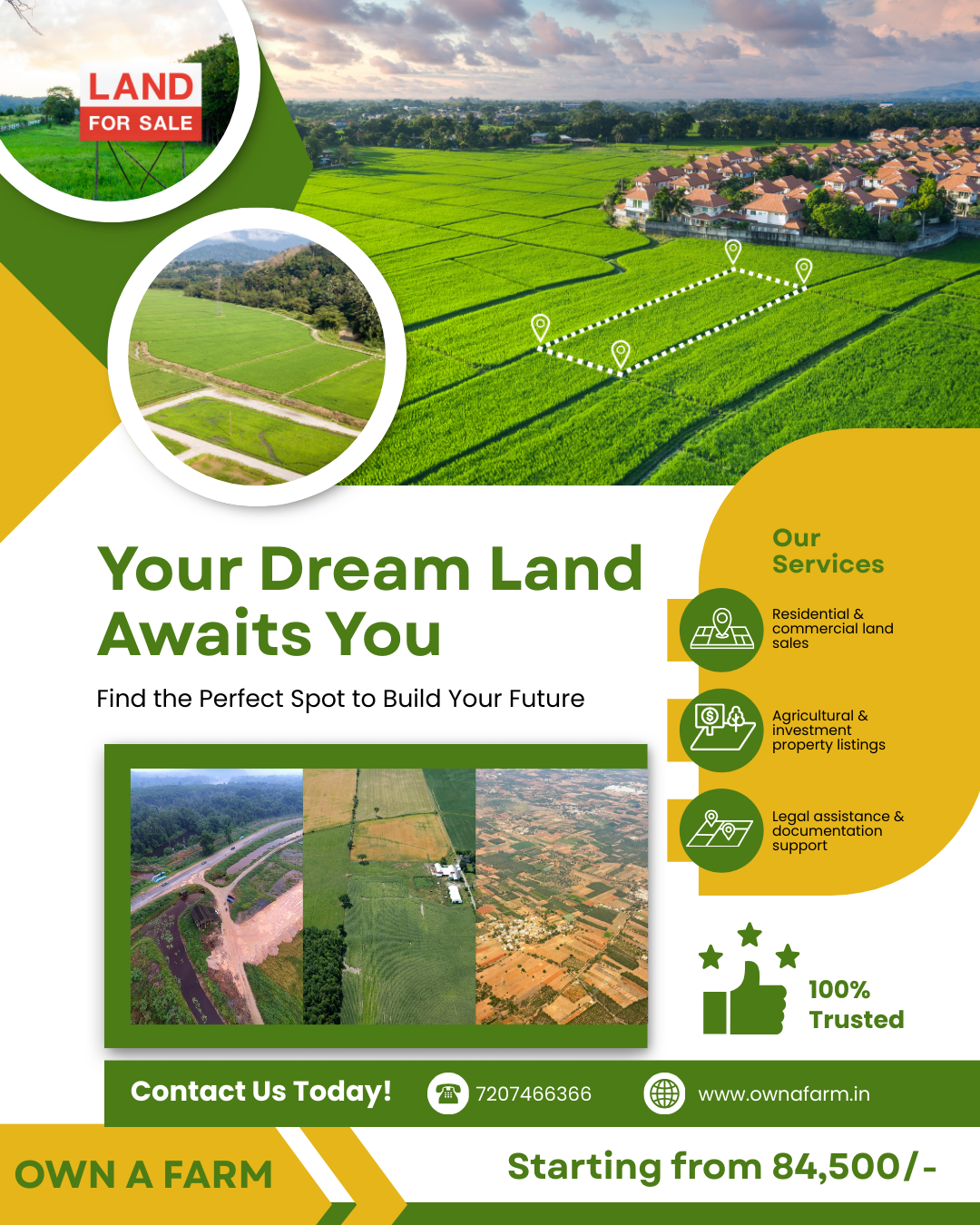 Own A Farm farmland consulting services for legal farmland purchase, clear title verification and agricultural land investment