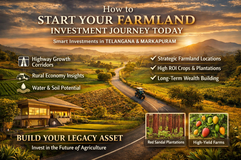 Farmland Investment in Telangana and Markapuram with Highway Connectivity and High ROI Crops