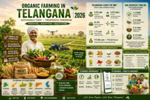 Telangana Organic Farming Growth 2026 with Millets, Natural Farming & Soil Restoration