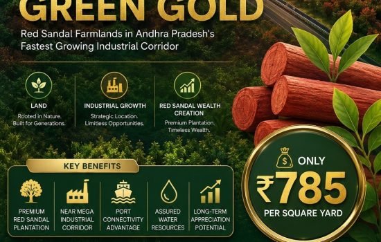 Own Premium Red Sandalwood Farmland in Andhra Pradesh's Fastest Growing Industrial Corridor
